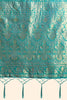 Peacock Green Golden Zari Woven Kanjivaram Saree