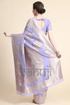 New Look Lavender Span Silk Saree