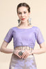 New Look Lavender Span Silk Saree