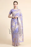 New Look Lavender Span Silk Saree
