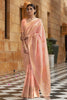 Pink Model Squins Weaving Value Added Woven saree