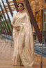 Biege Model Squins Weaving Value Added Woven saree