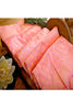 Beautiful Baby Pink Litchi Silk Saree With Rich Pallu And Blouse