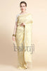 Off-white Gold Zari Woven Kanjivaram Saree with Blouse