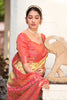 Beige Kanjivaram Zari Weaving Silk Saree With Woven Butti and border