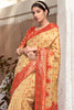 Beige Kanjivaram Zari Weaving Silk Saree With Woven Butti and border