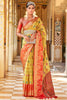 Yellow Banarasi Tissue Silk Saree With Zari weaving