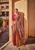 Adorable Multy Color Brasso Silk saree with Work Blouse