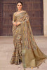 Gorgeous Tortilla Brown Printed Saree With Blouse