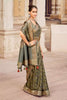 Gorgeous Army Green Printed Saree With Blouse