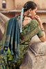 Exquisite Green Printed Saree With Blouse