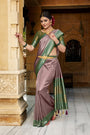 Wine Soft Silk Saree With Chaap Dying