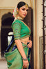 Fascinating Navy Blue Banarasi Silk Saree With Designer Blouse