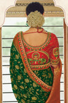 Forest Green Banarasi Silk Saree With Designer Blouse