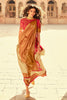 Stunning Cream kanjivaram Silk Saree With Blouse