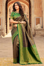 Stunning Purple kanjivaram Silk Saree With Blouse