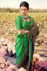 Stunning Navy Blue kanjivaram Silk Saree With Blouse