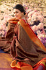 Alluring Pecan Brown kanjivaram Silk Saree With Blouse