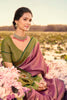Alluring Pink kanjivaram Silk Saree With Blouse