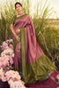 Alluring Pink kanjivaram Silk Saree With Blouse