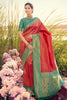Fascinating Crail Pink kanjivaram Silk Saree With Blouse