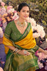 Stunning Yellow kanjivaram Silk Saree With Blouse