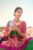 Gorgeous Green kanjivaram Silk Saree With Blouse