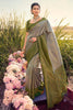 Exquisite Grey kanjivaram Silk Saree With Blouse