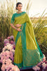 Alluring Pear Green kanjivaram Silk Saree With Blouse