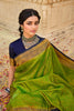 Shine Green Banarasi Silk Saree With Beautiful Blouse