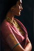 Beautiful Mauve Pink Tissue Silk Saree