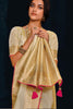 Beautiful Light Yellow Tissue Silk Saree