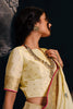 Beautiful Light Yellow Tissue Silk Saree