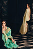 Beautiful Light Teal Green Tissue Silk Saree
