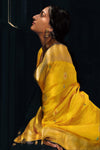 Shine Yellow Tissue Silk Saree
