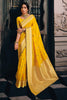 Shine Yellow Tissue Silk Saree