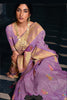 Shine Light Lavender Tissue Silk Saree
