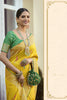 Yellow Tissue Silk With Mina Weaving