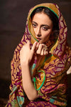 Lehriya Design Magenta Color Brasso Silk Saree and Blouse
