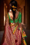 Lehriya Design Magenta Color Brasso Silk Saree and Blouse