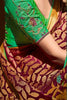 Lehriya Design Magenta Color Brasso Silk Saree and Blouse