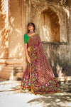 Lehriya Design Magenta Color Brasso Silk Saree and Blouse