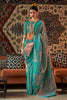 Rama Copper Zari Handloom Woven Saree