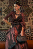 Black Copper Zari Handloom Woven Saree