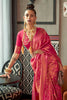 Hot Pink Two Tone Handloom Saree