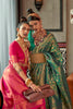 Hot Pink Two Tone Handloom Saree
