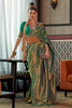Leaf Green Two Tone Handloom Saree