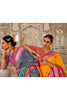 Fabulous Gray Soft Cotton Silk Patola Saree