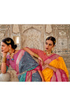 Fabulous Orange & Red Soft Cotton Silk Patola Saree