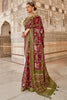 Fabulous Rosewood Soft Cotton Silk Patola Saree
